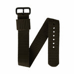 Black MARATHON 20mm Ballistic Nylon Watch Strap