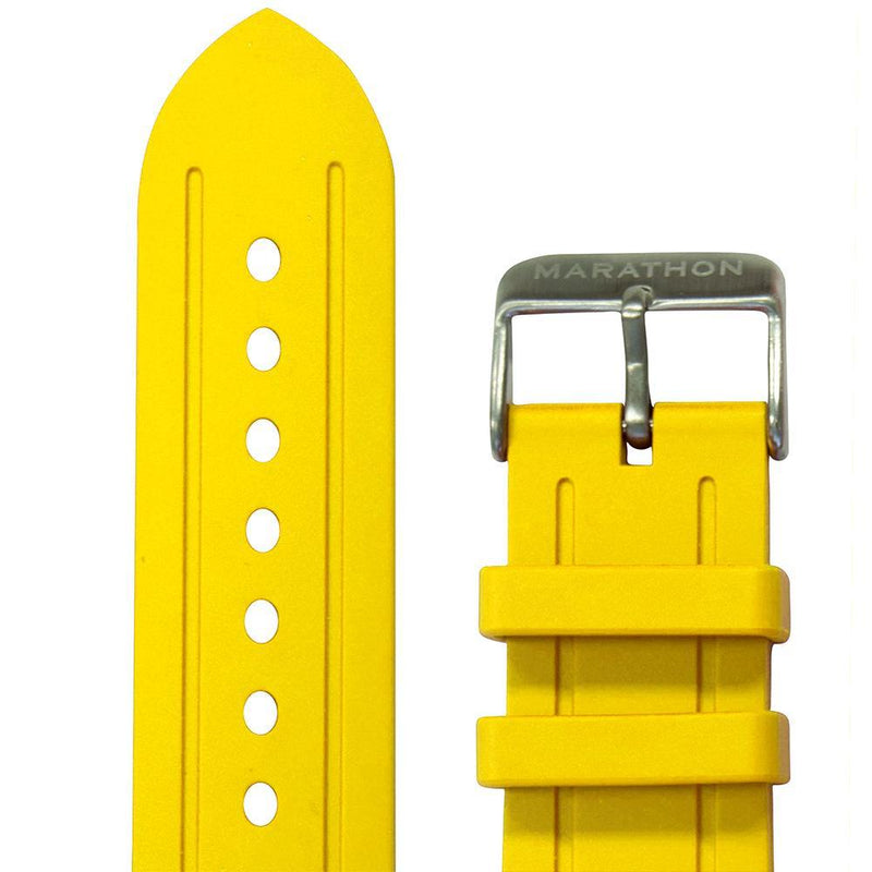 22mm Vulcanized Rubber Dive Watch Straps In Various Colours - marathonwatch