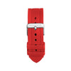 Firebrick MARATHON 22mm Two-Piece Rubber Dive Watch Strap - Stainless Steel Hardware