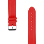 Firebrick MARATHON 22mm Two-Piece Rubber Dive Watch Strap - Stainless Steel Hardware