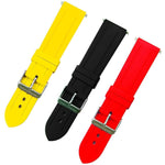 22mm Vulcanized Rubber Dive Watch Straps In Various Colours - marathonwatch