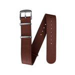 Dark Olive Green MARATHON 20mm Leather Defence Standard Watch Strap - Stainless Steel Hardware