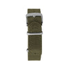 Dark Olive Green MARATHON 20mm Leather Defence Standard Watch Strap - Stainless Steel Hardware