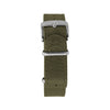 Dark Olive Green MARATHON 22mm Leather Defence Standard Watch Strap - Stainless Steel Hardware