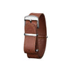 Saddle Brown MARATHON 18mm Leather Defence Standard Watch Strap - Stainless Steel Hardware