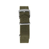 Dark Olive Green MARATHON 18mm Leather Defence Standard Watch Strap - Stainless Steel Hardware