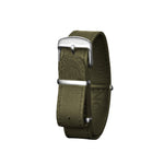 Dark Slate Gray MARATHON 18mm Leather Defence Standard Watch Strap - Stainless Steel Hardware