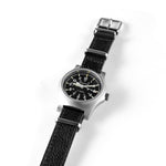 16mm Leather NATO Watch Band/Strap with Stainless Steel Square Buckle - marathonwatch