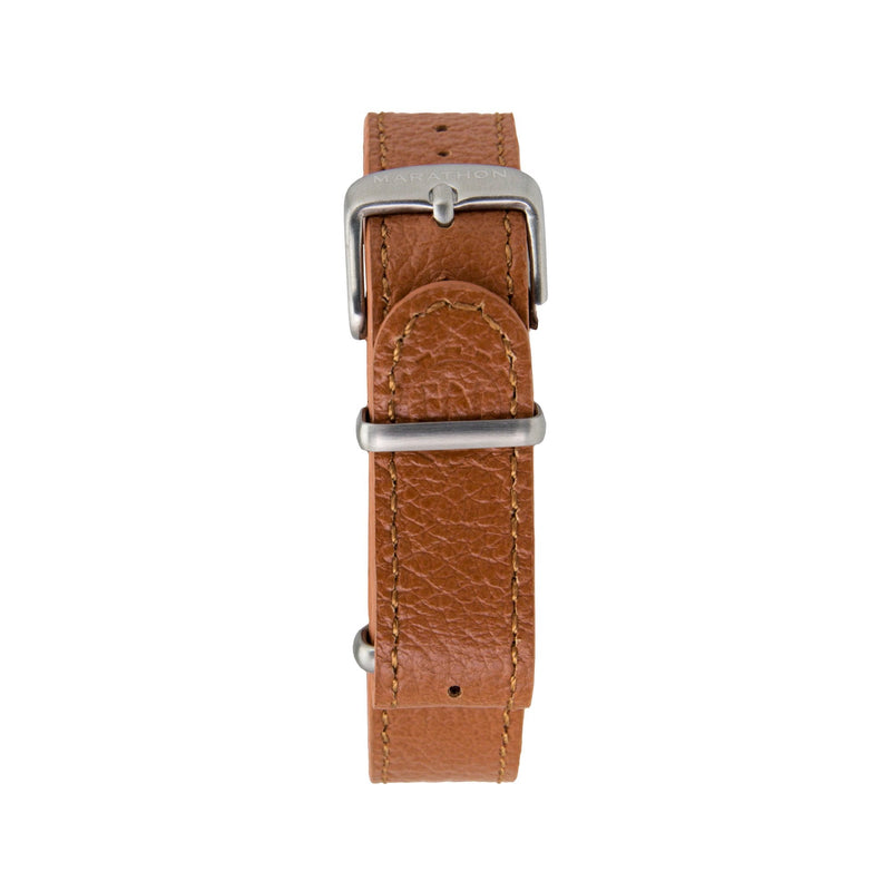 Sienna MARATHON 16mm Leather Defence Standard Watch Strap - Stainless Steel Hardware