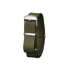 Dark Slate Gray MARATHON 16mm Leather Defence Standard Watch Strap - Stainless Steel Hardware