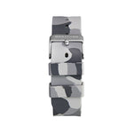 Light Slate Gray MARATHON 20mm Camouflage Single-Piece Rubber Watch Strap - Stainless Steel Hardware