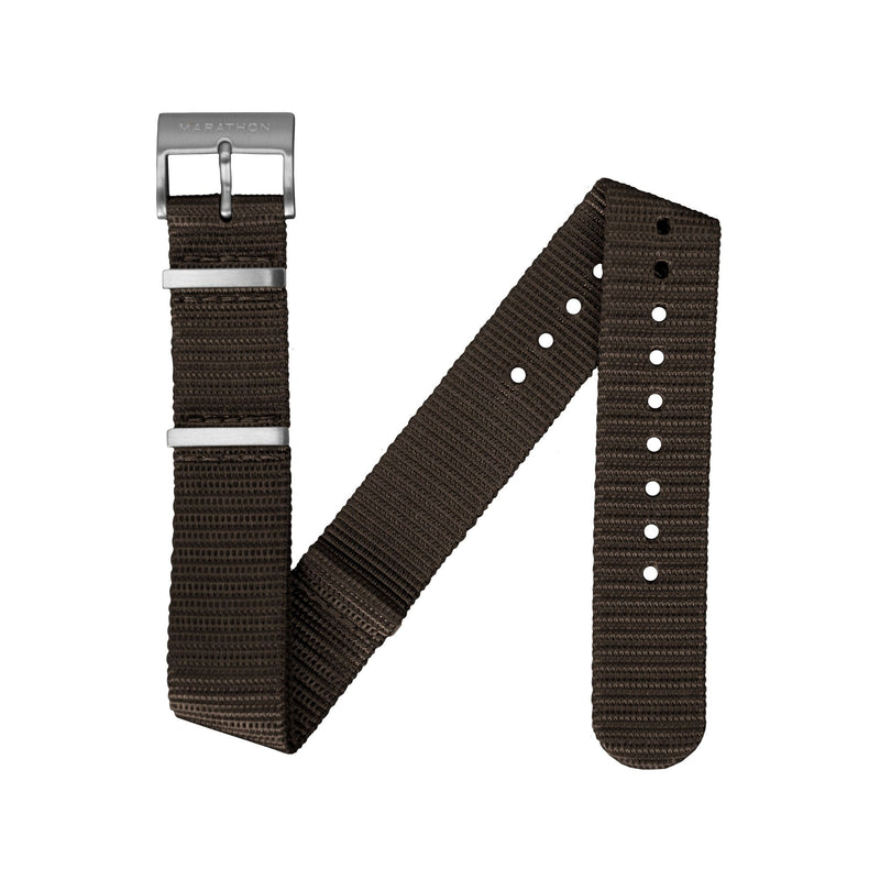 Dark Slate Gray MARATHON 22mm Nylon Defence Standard Watch Strap - Stainless Steel Hardware