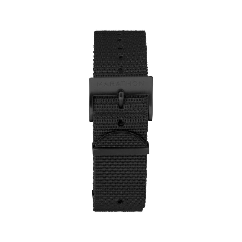 Dark Slate Gray MARATHON 20mm Nylon Defence Standard Watch Strap - Anthracite Stainless Steel Hardware