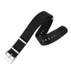 22mm Nylon NATO Watch Band/Strap with Stainless Steel Square Buckle - marathonwatch