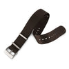 22mm Nylon NATO Watch Band/Strap with Stainless Steel Square Buckle - marathonwatch