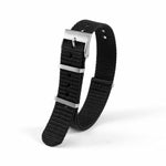 18mm Nylon NATO Watch Band/Strap with Stainless Steel Square Buckle - marathonwatch