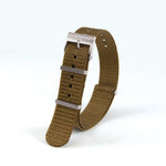 18mm Nylon NATO Watch Band/Strap with Stainless Steel Square Buckle - marathonwatch