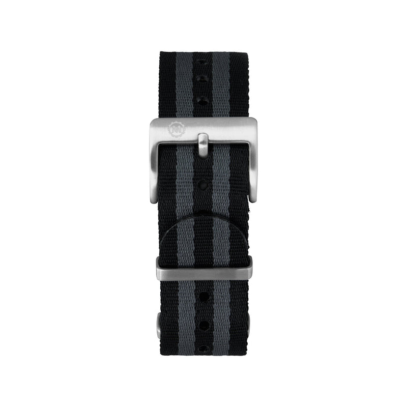 Black MARATHON 20mm Seat-Belt Weave Nylon Defence Standard Watch Strap - Stainless Steel Hardware