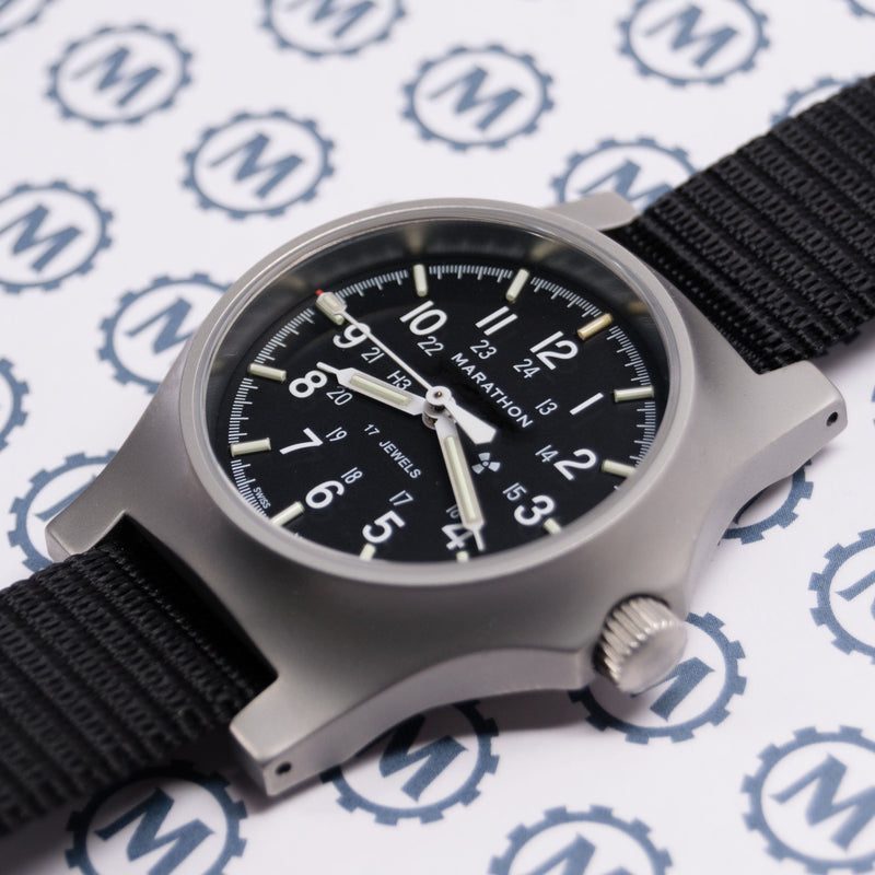 Black Re-Issue Stainless Steel GP Mechanical (GPM) 39mm (Case/Crown)
