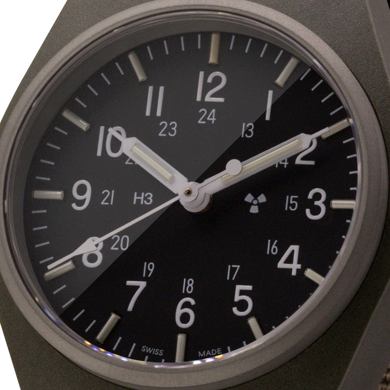 Dark Slate Gray Sage Green General Purpose Quartz (GPQ) - 34mm