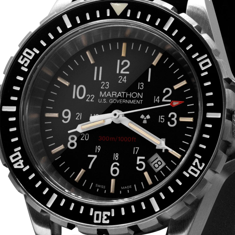 Black MARATHON Large Diver's Quartz (TSAR) - 41mm