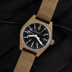 Black MARATHON Desert Tan General Purpose Quartz with MaraGlo (GPQ) - 34mm