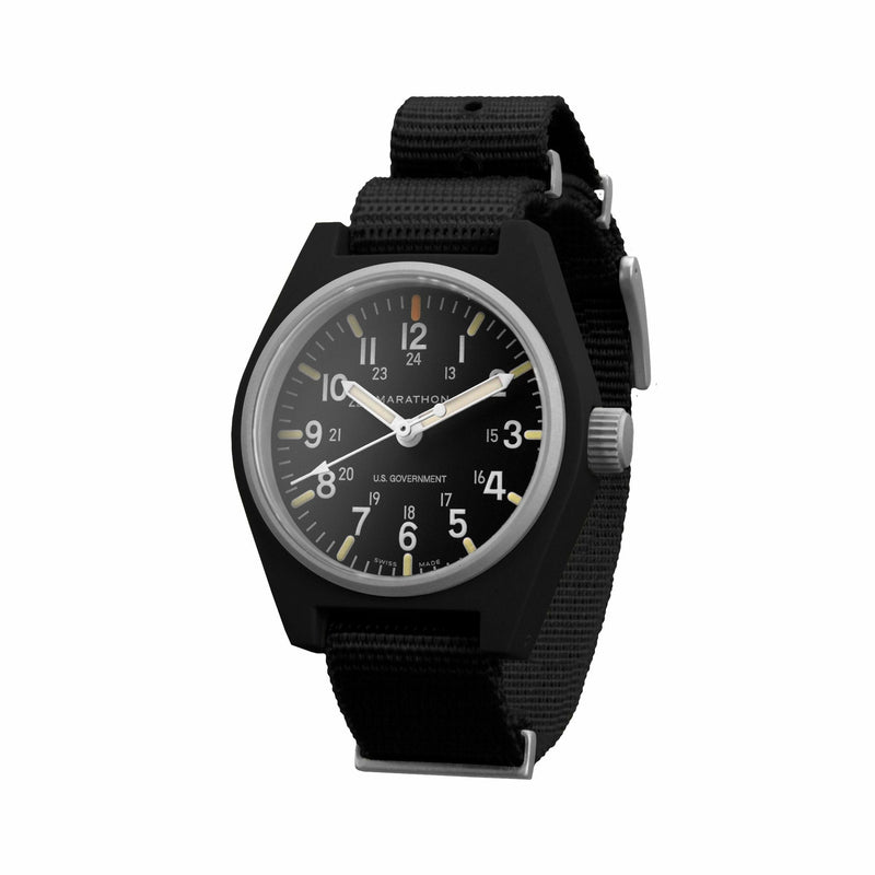 Black MARATHON Black General Purpose Quartz with MaraGlo (GPQ) - 34mm