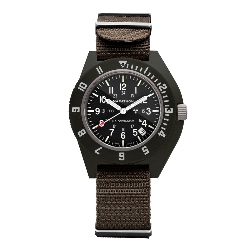 Black MARATHON Sage Green Pilot's Navigator with Date - 41mm