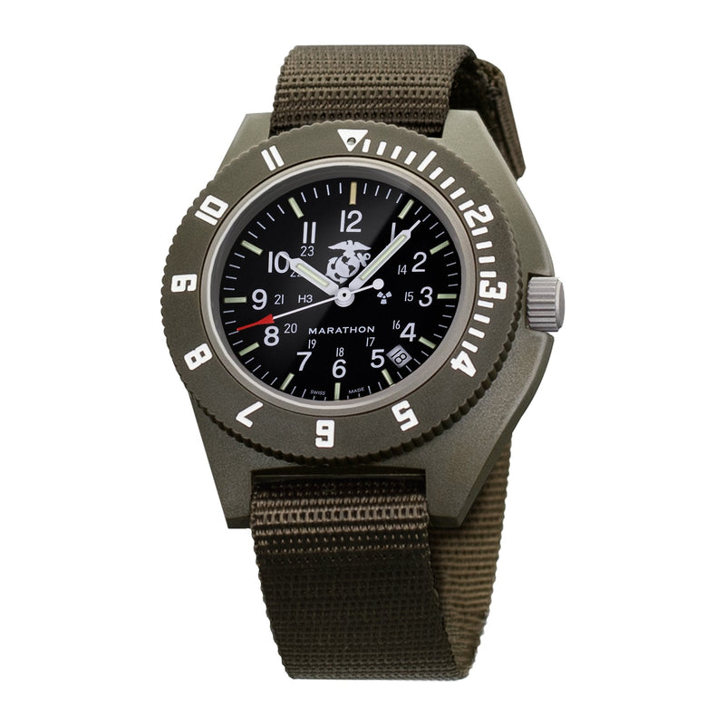 Dark Slate Gray MARATHON Sage Green Pilot's Navigator with Date - 41mm