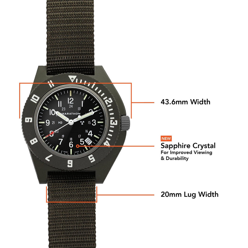 Dark Slate Gray Sage Green Pilot's Navigator with Date - 41mm