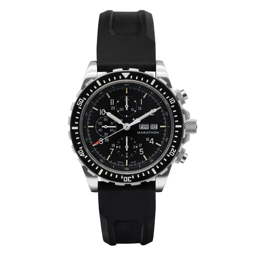 Black MARATHON Jumbo Diver/Pilot's Automatic Chronograph (CSAR) - 46mm