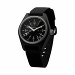 Black General Purpose Quartz with Date (GPQ) No Government Markings - 34mm - marathonwatch