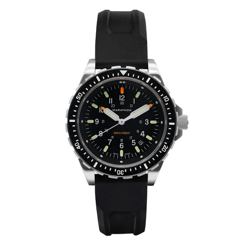 Black Jumbo Diver's Quartz (JSAR) - 46mm