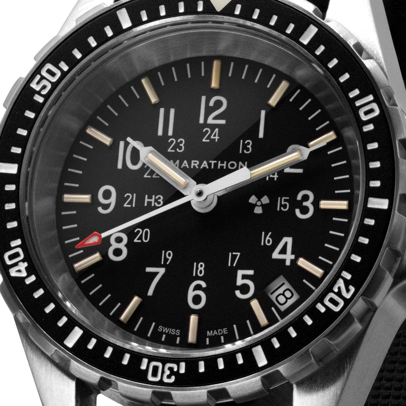 Black Medium Diver's Quartz (MSAR Quartz) - 36mm