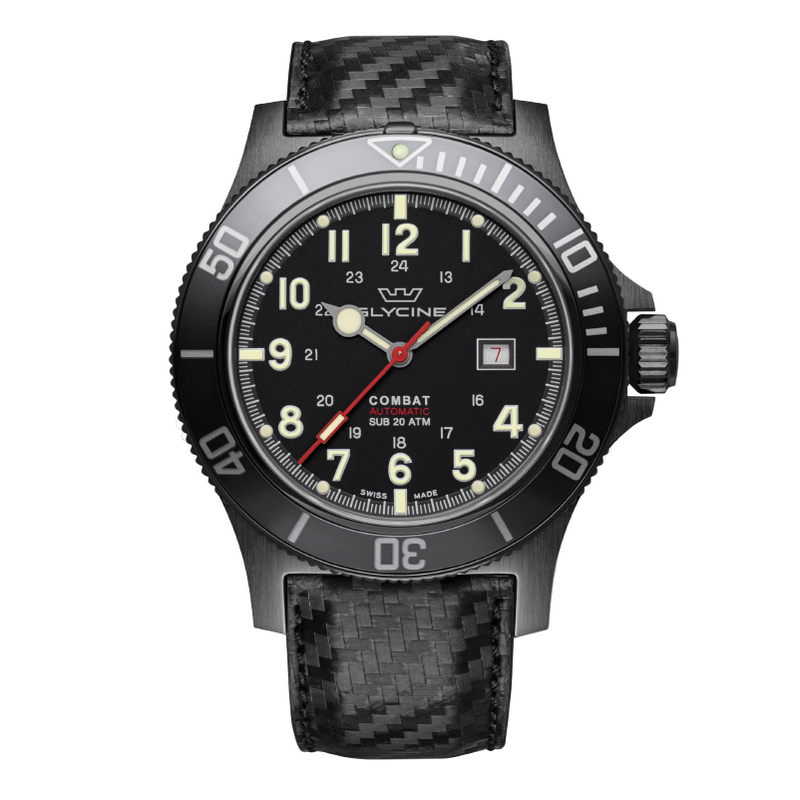 Dark Slate Gray GLYCINE COMBAT SUB 48 GL0241