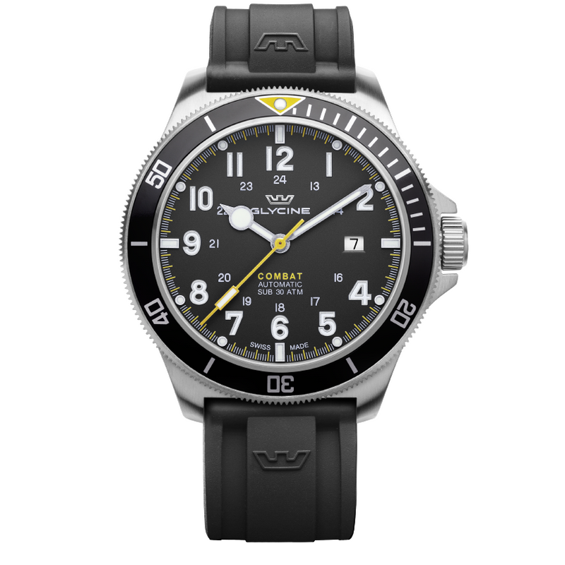 Dark Slate Gray GLYCINE COMBAT SUB 46 GL0274