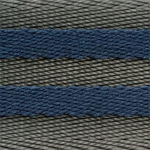 Dark Slate Gray Grey & Blue 2 Stripe NATO Strap