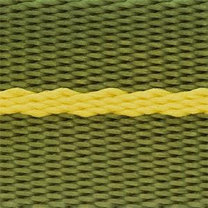 Dark Olive Green Green & Yellow Stripe NATO Strap