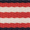 Brown Red White & Blue  Stripe NATO Strap