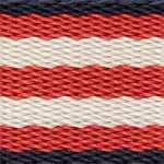Brown Red White & Blue  Stripe NATO Strap
