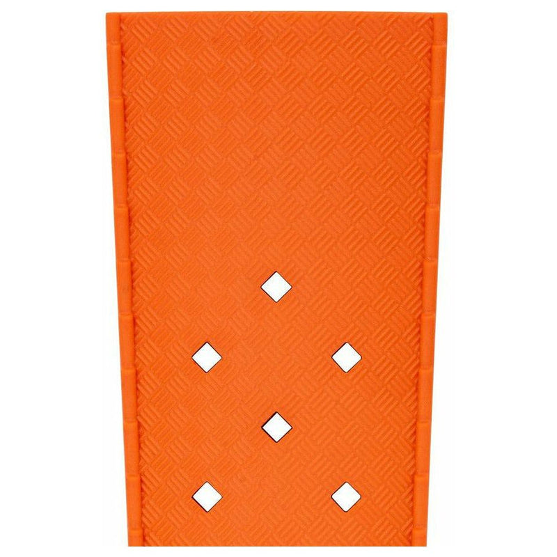 Chocolate TROPIC Textured Rubber Waterproof Diving Strap In ORANGE