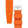 Chocolate TROPIC Textured Rubber Waterproof Diving Strap In ORANGE