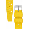 Gold TROPIC Textured Rubber Waterproof Diving Strap In YELLOW